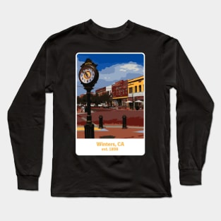 Winters Clock Tower Long Sleeve T-Shirt